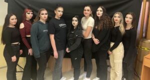 Skupinové foto modelek, make-up