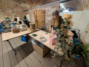 Festival Tradice a řemesla na Slovácku expozice aranžérek, kosmetiček, kadeřnic