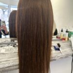 Projektový den v kadeřnictví - prodlužování vlasů - ukázka.